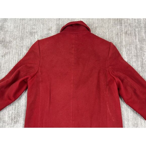 Talbots Jacket Womens Petite 12 Red 100%‎ Pure Wool Classic USA - Picture 9 of 16